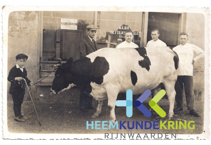 Slagers Gebroeders Hetterscheidt slager Langenhof Markt Lobith Coll. M.Hoedemaker